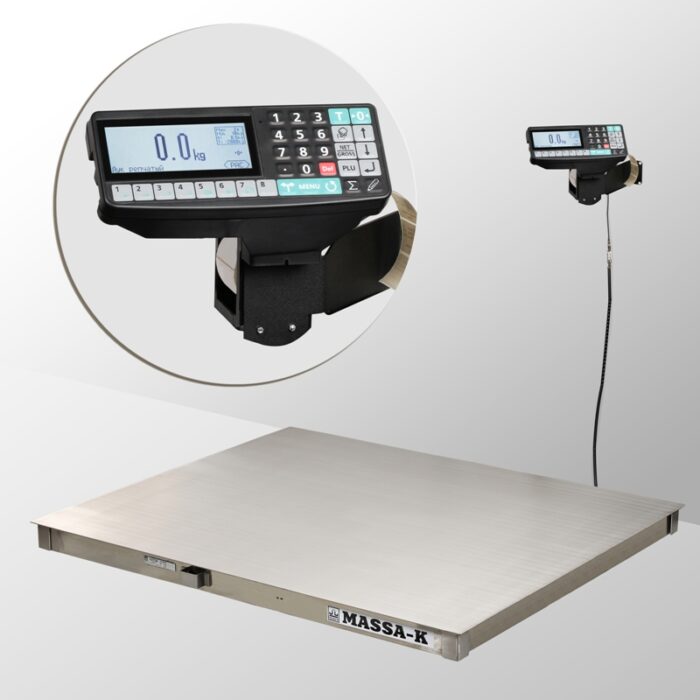 Фото 1 - Весы платформенные МАССА-К 4D-PM-3-3000-RP с печатью этикеток.